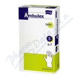 Ambulex rukavice latexov jemn pudrovan S 100ks