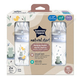 Tommee Tippee Nat. Star. koj. lahev abika 260ml 2ks