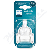 AVENT Dudlk Anti-colic 1 novorozeneck prtok 2ks