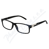 Brýle čtecí +3. 00 černé s kovovým doplňkem FLEX