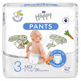Happy Pants Midi plenkov kalhotky 6-11kg 26ks