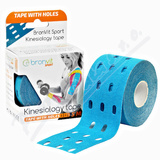 BronVit Sport Kinesio Tape děrovaný modrá 5cmx5m