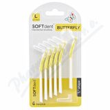 SOFTdent Butterfly mezizubn kartek zahn. L 6ks