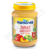Hamnek Jablko+broskev ovocn svainka 190g 4m+