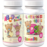 ABCD Multi Gummies+D3 Gummies 2x60 pektin. bonbon. 