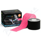 BronVit Sport Kinesio Tape set čern+růžo 2x5cmx6m