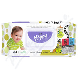 Happy vlh�en� ubrousky mandle&olivy 64ks