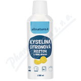 Allnature Kyselina citronov roztok 1000ml