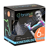 BronVit Sport Kinesio Tape classic ern 5cmx6m