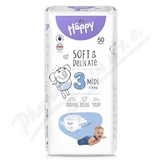 Happy Soft&Delicate 3 dtsk pleny 5-9kg 50ks