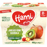 Hami 100% ovoce jablko kiwi acerola 4x100g 8M+