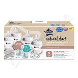 Tommee Tippee Natural Samoster.  lahviky 0m+ set