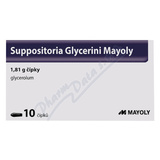 Suppositoria Glycerini Mayoly 1. 81g sup. 10
