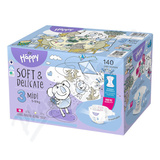 Happy Soft&Delicate 3 d�tsk� plenky 5-9kg 140ks