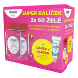 Centrum Kids Gummies malina a jahoda 2x60ks+drek