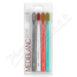 MEDIBLANC Soft 2990 Toothbrush Gr. +Wh. +Sal. +Bl. 4ks