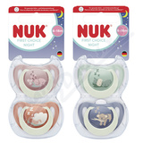 NUK First Choice Night dudl�k 6-18m 2ks mix barev
