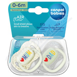 Canpol babies Dudl�k silik. LOVE MUM&DAD 0-6m 2ks