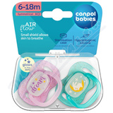 Canpol babies Dudl�k sil. NIGHTGLOW 6-18m 2ks holka