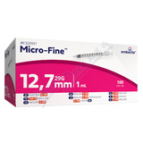 Embecta Micro-Fine U-100 inz. st��k. 12. 7mm 1ml100ks