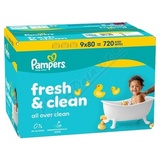 Pampers Fresh&Clean �ist�c� ubrousky 9x80ks