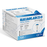 HAEMOLANCE Plus lancety d�ti 25G modr� 100ks