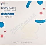 Clevecare Clevefoam Border Heel kryt. 25x23. 5cm 5ks