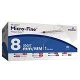 Embecta Micro-Fine U-40 inzul. st��k. 8mm 1ml 100ks