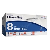 Embecta Micro-Fine U-100 inz. st��k. 8mm 0. 5ml 100ks