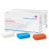 Wound pad modr. -�erv. -b�l. 6. 25x4x2cm 4x3ks sch�lke