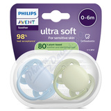 Philips AVENT Ultrasoft dudl�k 0-6m mod-zelen� 2ks