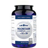 Magnesium 5 complex premium + D3 + B6 cps. 100