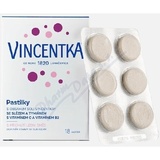Vincentka Pastilky se sl�z. a tym. a vit. C+B2 18ks